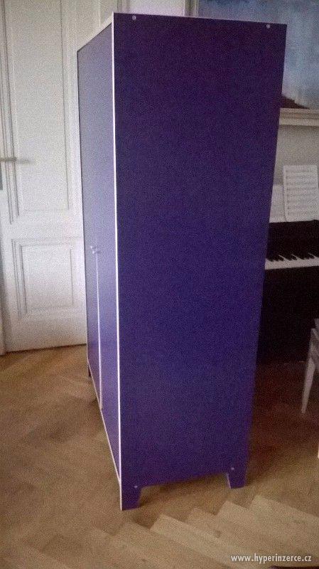 Dětská šatní skříň IKEA modrá - foto 4