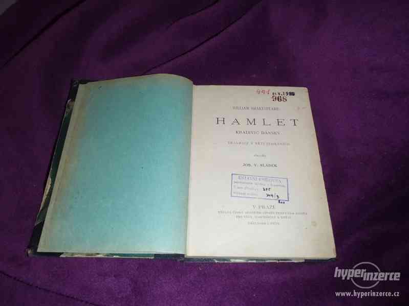 Shakespeare Hamlet kralevic dánský překlad Sládek - foto 2