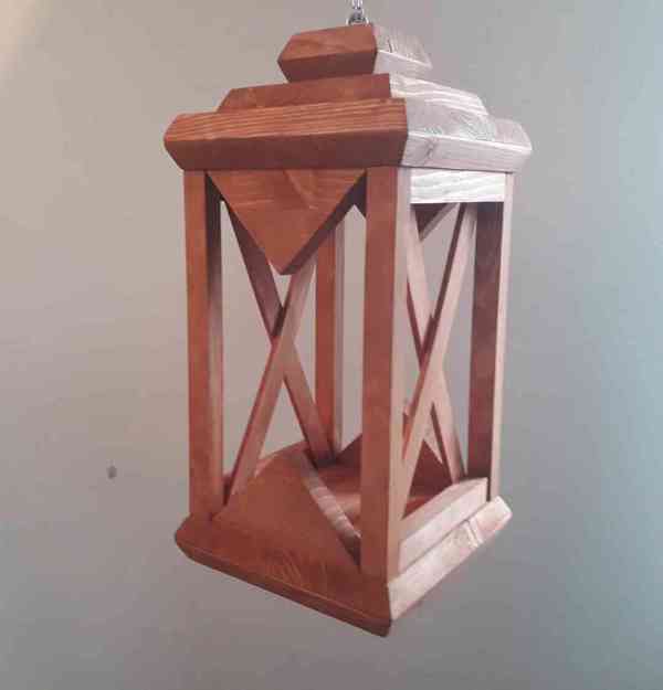 Dekorační lampa s křížem-barva-sipo  - foto 1