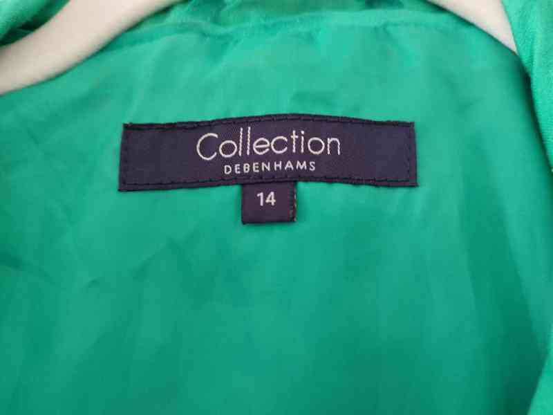 hráškově zelený kabátek DEBENHAMS - foto 2