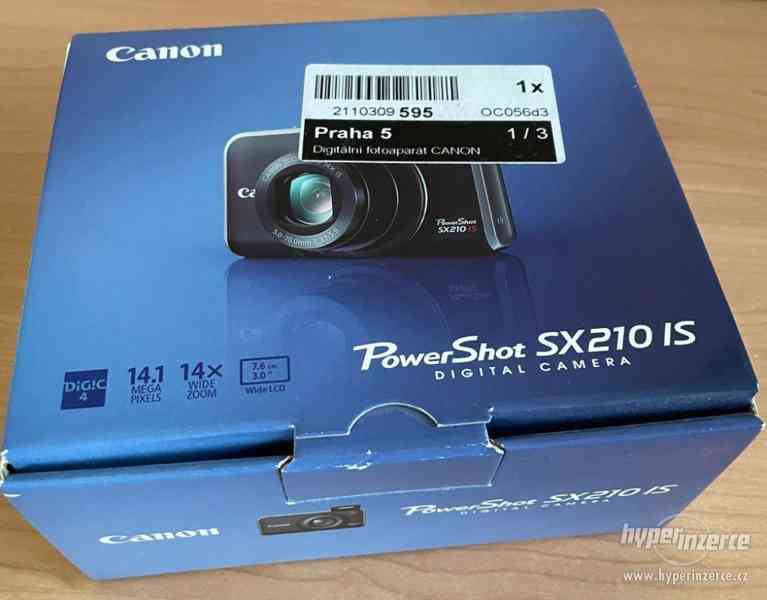 Canon PowerShot SX210 IS černý + pouzdro + SDHC karta - foto 4