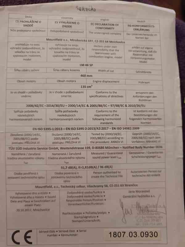 Sekačka Patriot LM 46 SP - foto 9