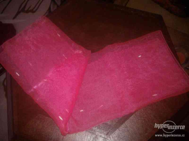 Neonový růžový šátek - foto 2