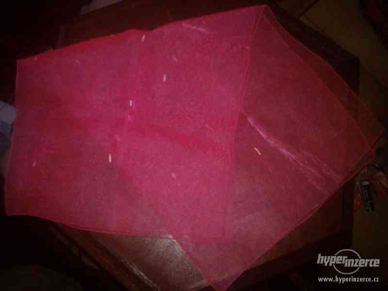 Neonový růžový šátek - foto 3