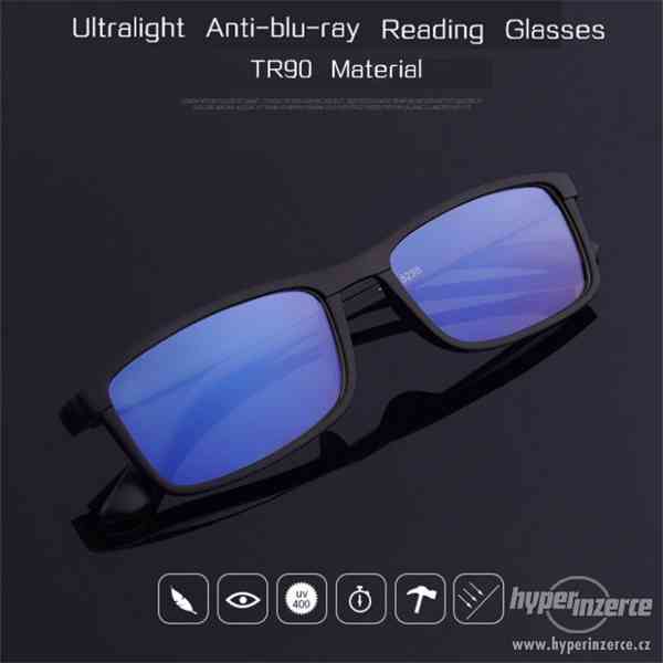 Blue-ray počítačové brýle na čtení - čtecí brýle +1,5 dp - foto 1