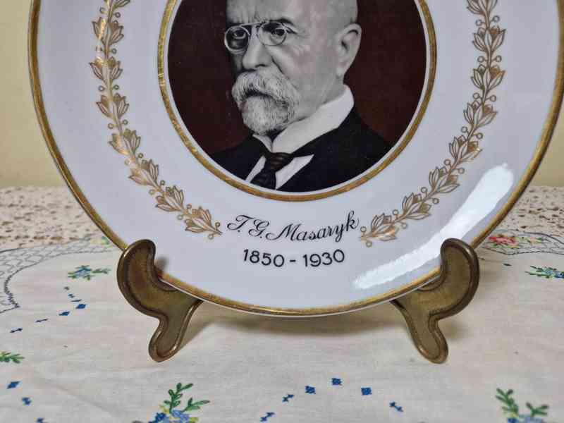 Výroční zlacený Talíř Masaryk SVEP Stará Role 1930  - foto 2
