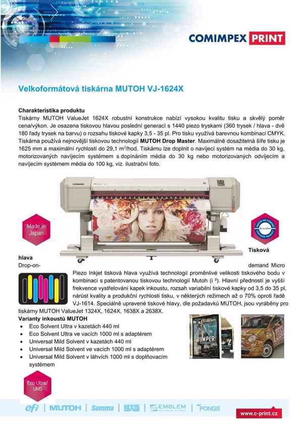 Tiskárna MUTOH ValueJet 1624X - foto 6