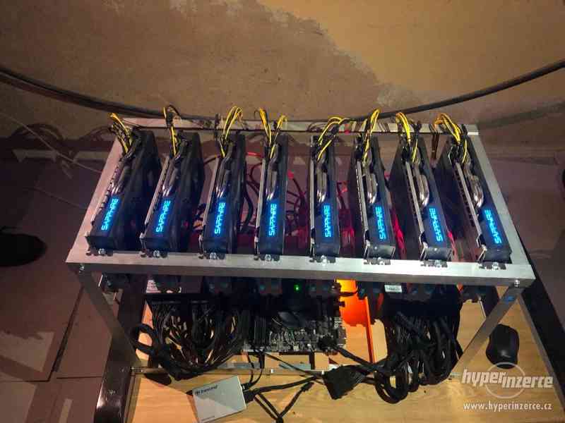Prodám Mining Rig 8x RX 570 8GB = 243 MH/s - foto 1