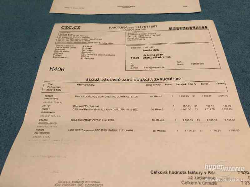 Prodám Mining Rig 8x RX 570 8GB = 243 MH/s - foto 5