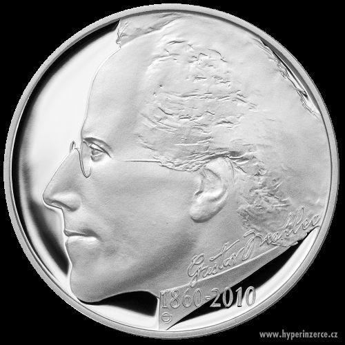 Stříbrná mince 150. výročí narození Gustava Mahlera PROOF - foto 1