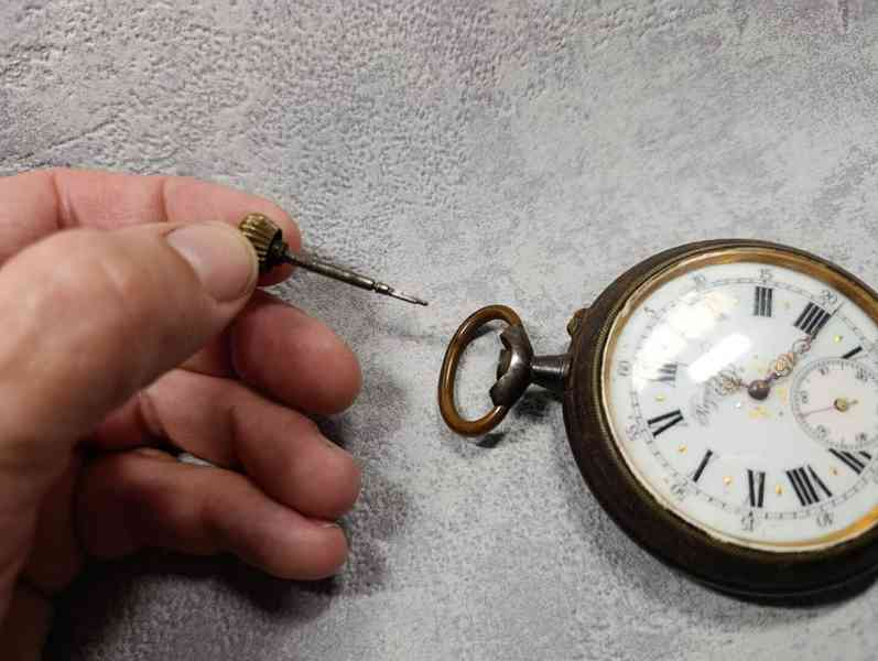 Obrovské 67mm, 200g kapesní hodinky na díly - foto 14