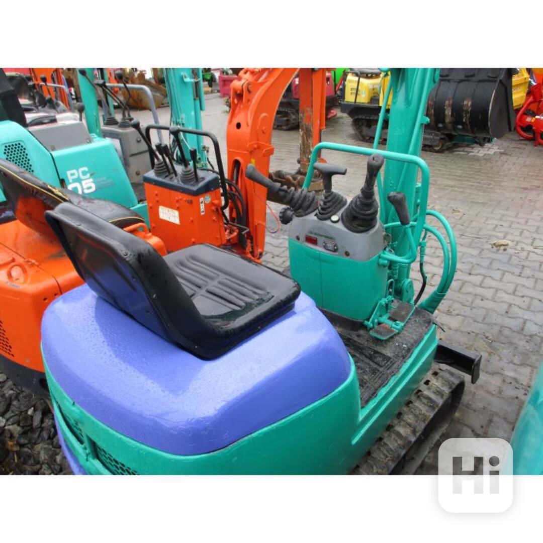 Minibagr Komatsu PC-03 800kg pěkný stav - foto 1
