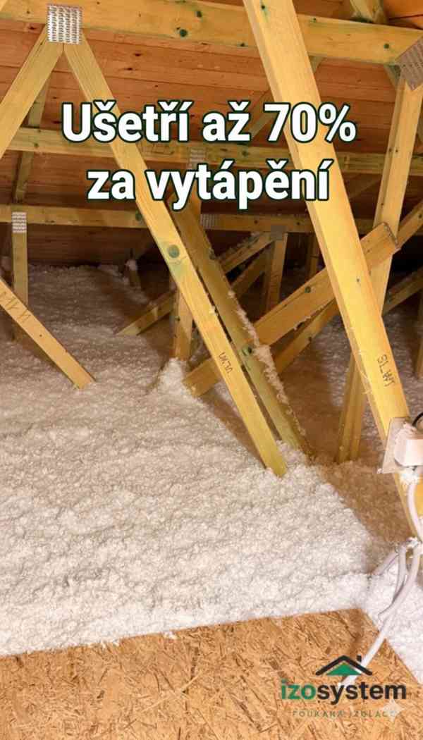 Foukaná izolace - Ušetřete až 70% nákladů za vytápění