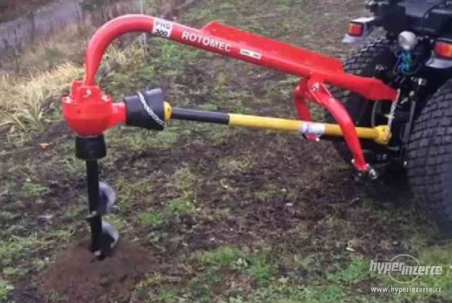 Půdní vrták za traktor ROTOMEC - zesílený - foto 1