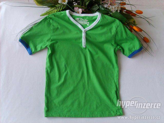 tričko bavlněné  pružné outlet zelenével.134 - foto 1