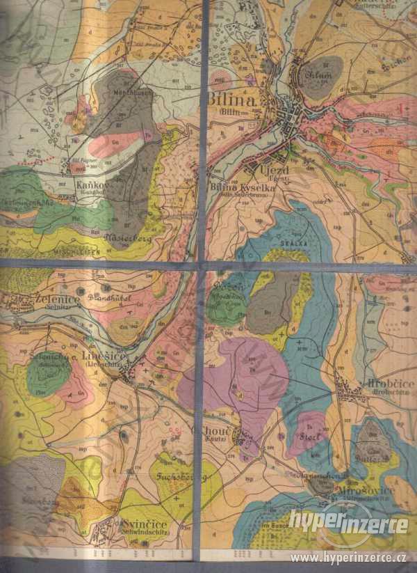 Geologická mapa okolí Bíliny - foto 1