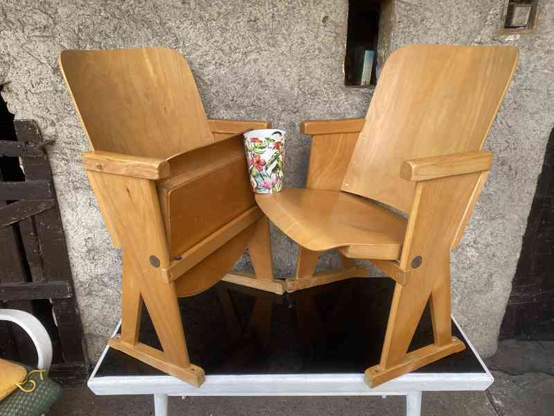 Retro kinolavice / kinosedačky TON 60.léta - foto 5