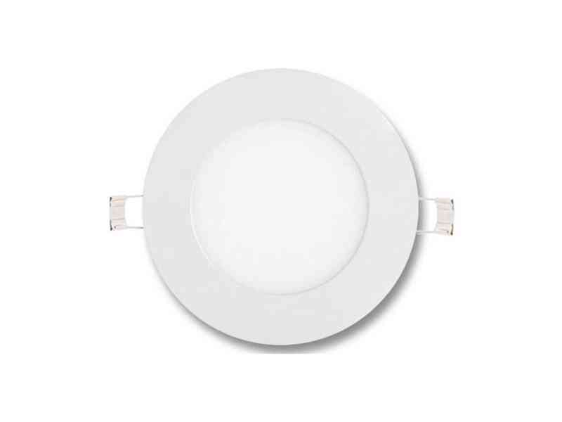 LEDsviti Bílý kulatý vestavný LED panel 120mm 6W denní bílá