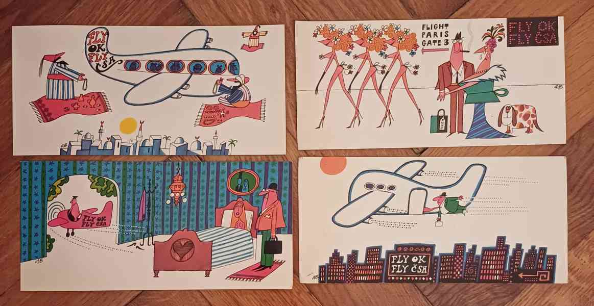 Staré pohlednice ČSA Adolf Born - foto 5