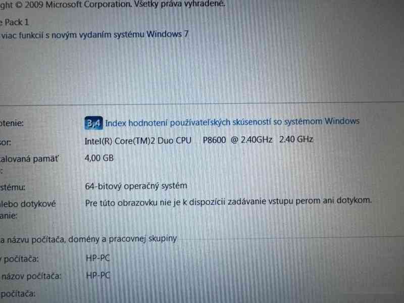 Predám použitý notebook HP 6730b. Core2Duo 2x2,40GHz. 4gbram - foto 13