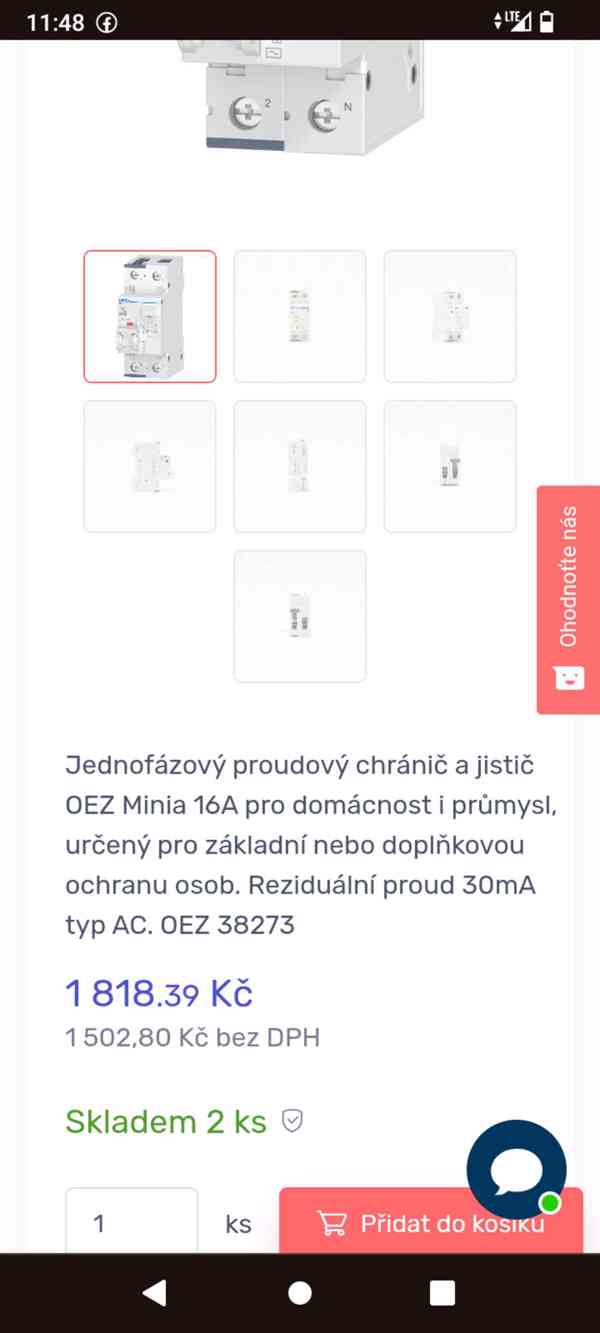 Proudový chránič 2P OEZ OLI-B16-1N-030AC  - foto 4