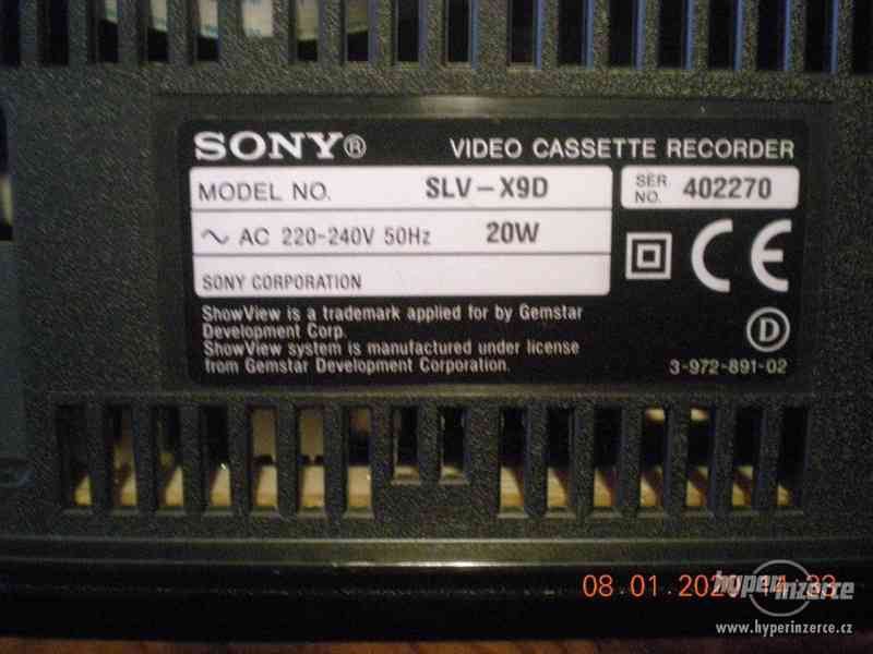 Sony SLV-X9 - videorekordér funkční v TOP stavu - PRODÁNO - foto 10