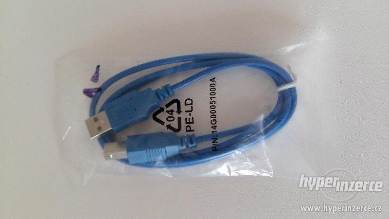 USB kabel A-B 1m modrý - foto 1