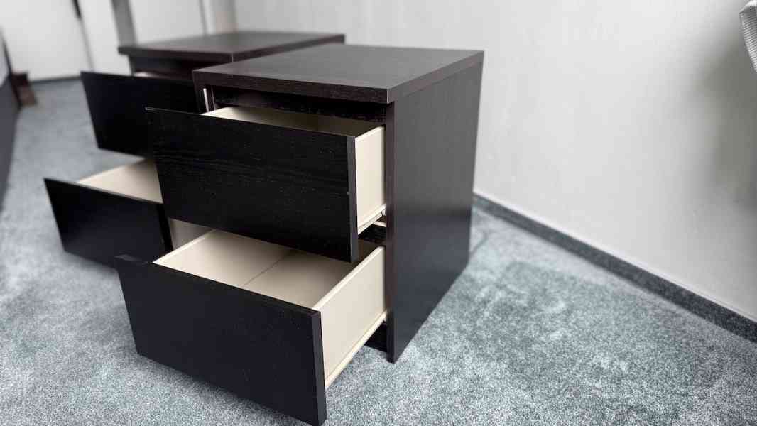 Komoda Ikea MALM s 2 zásuvkami černá, 40x55 cm (1 nebo 2 ks) - foto 6