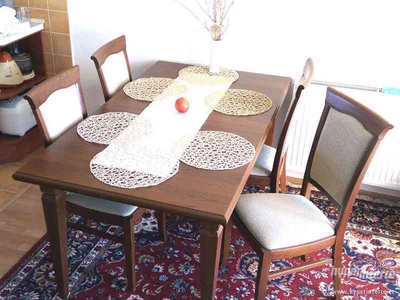 Rozkládací jídelní stůl SONATA a 4 židle KENT EKRS - foto 1