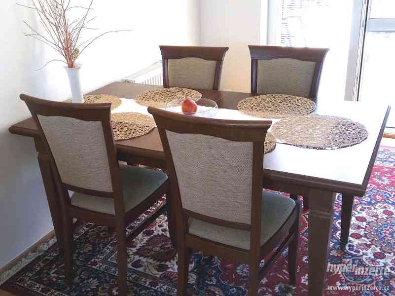 Rozkládací jídelní stůl SONATA a 4 židle KENT EKRS - foto 2