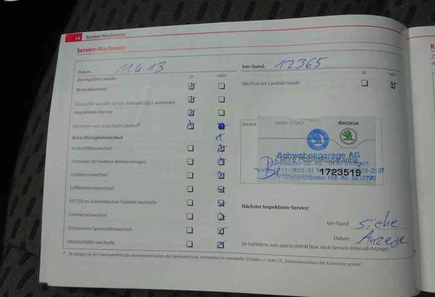 Škoda Roomster 1.4i 16V r.v.2011 (63 kw) serviska - foto 22