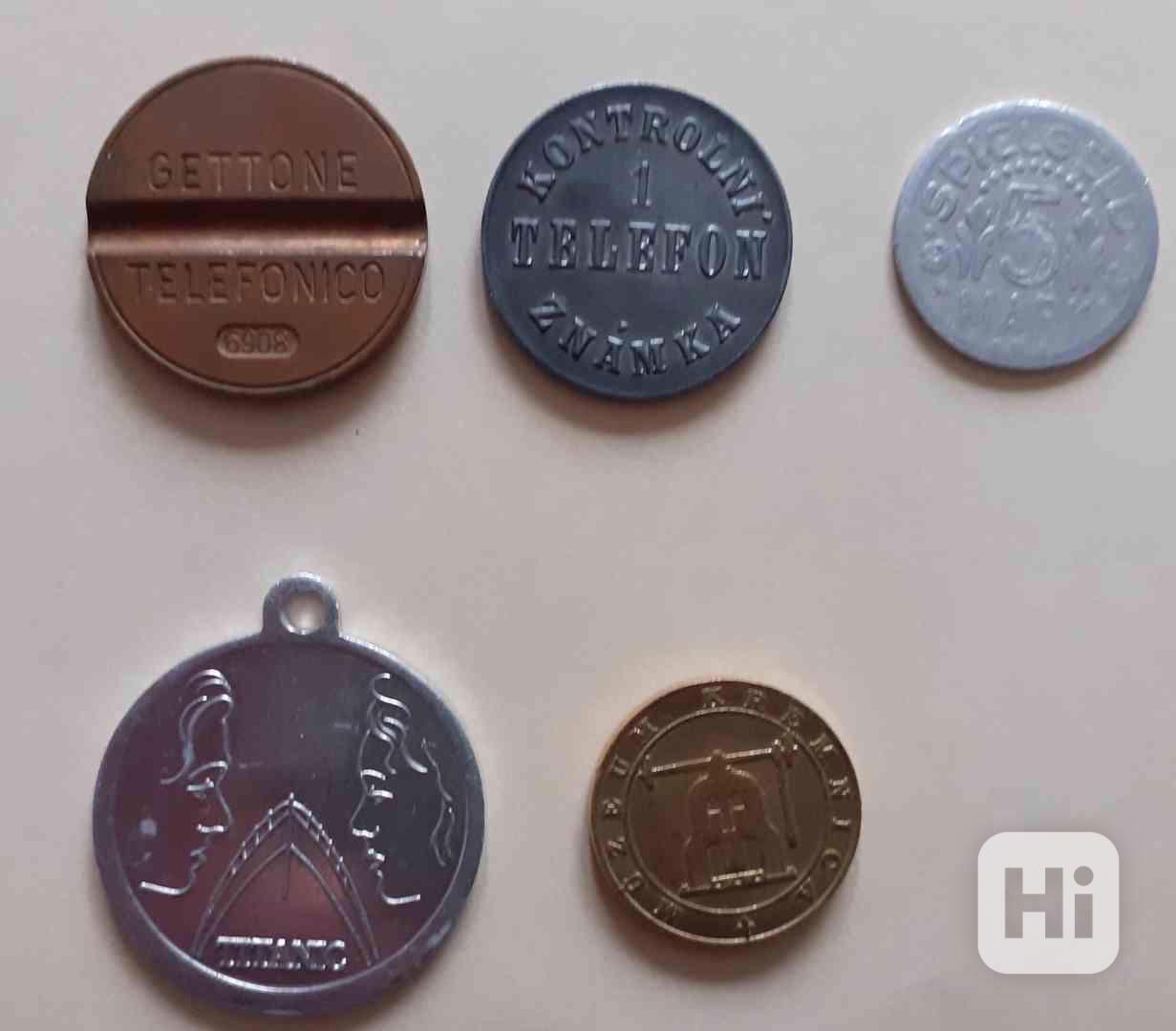 mince /pamětní /telefonní známka/ žeton/ token - foto 1