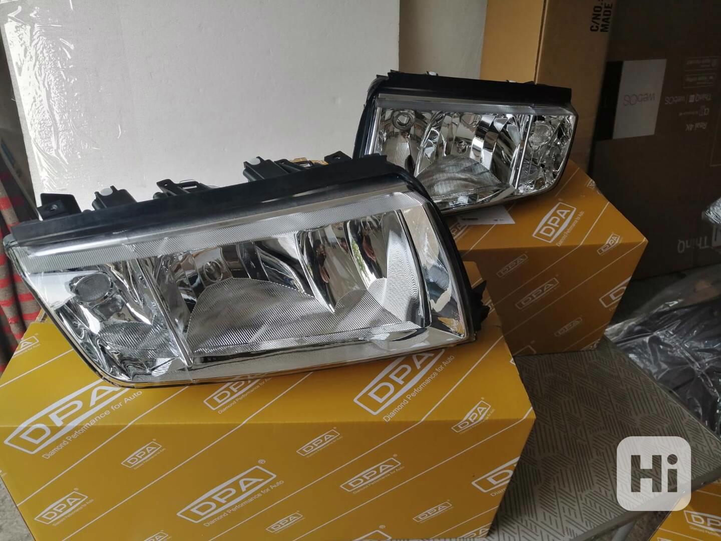 Škoda Fabia 1 - přední světla chrom. - foto 1