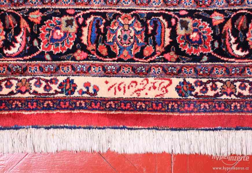 Perský koberec Meshed. Certifikát. 355 x 250 cm. Signovaný - foto 5
