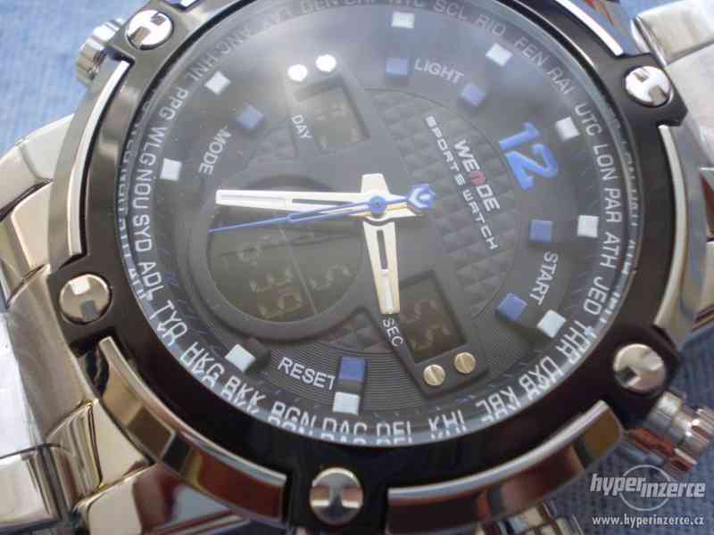 moderní pilotské hodinky WEIDE LED - foto 1