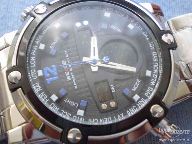 moderní pilotské hodinky WEIDE LED - foto 5