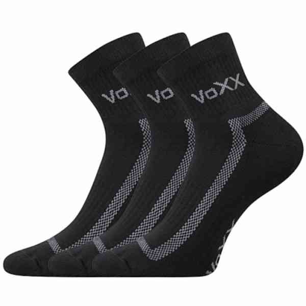 Ponožky sportovní unisex Voxx Caddy B 3 páry - černé - foto 3