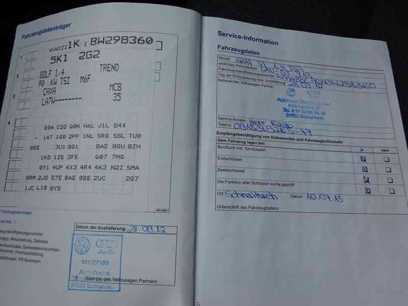 VW Golf 1.4 TSI r.v.2012 (90 kw) serviska - foto 21