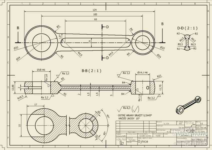 Práce v CAD, Inventor - tvorba výkresů, modelů, dokumentace - foto 2
