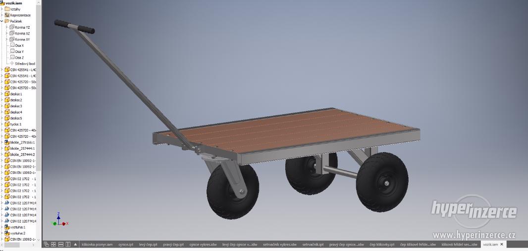 Práce v CAD, Inventor - tvorba výkresů, modelů, dokumentace - foto 4