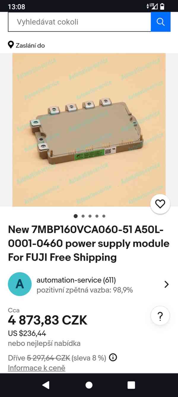 A20B-2102-0011/01A PCB FANUC power supply včetně 3ks 7MBP160 - foto 10