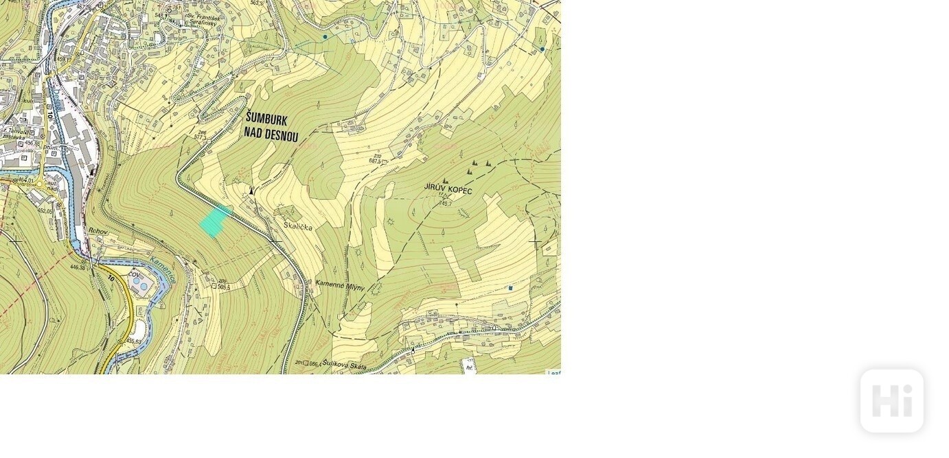 Prodej podílu 1/3 na lesních pozemcích o výměře cca 2336m2, k.ú. Šumburk nad Desnou, obec Tanvald, - foto 3