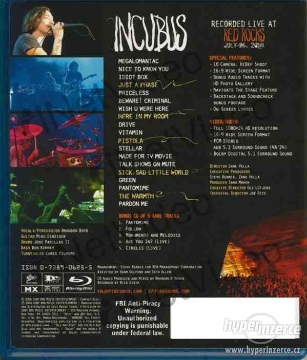 Blu-Ray INCUBUS+ CD Live At Red Rocks - foto 2