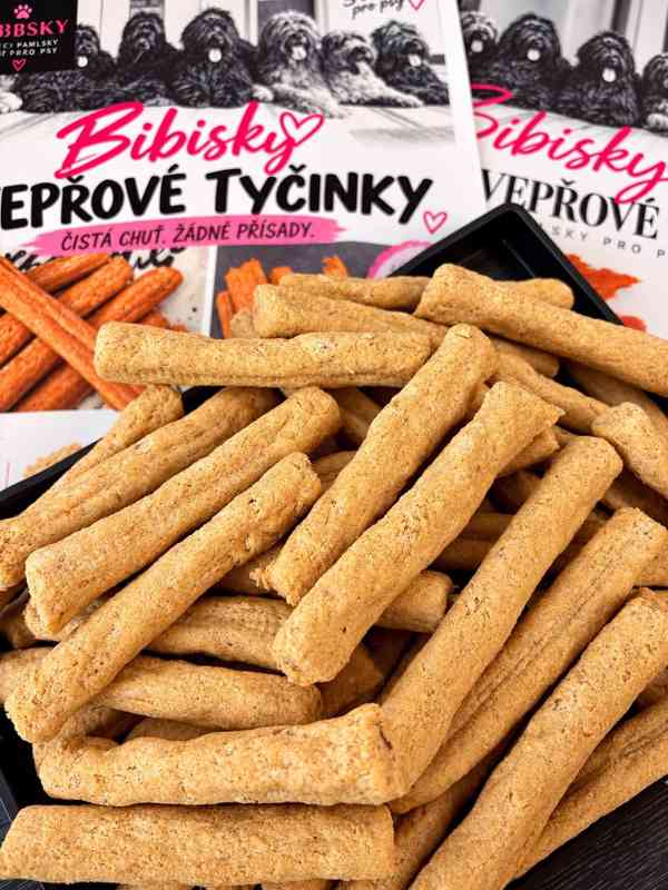 Ochutnávkový box pro psy Bibisky – 3 druhy pamlsků, 250 g - foto 3