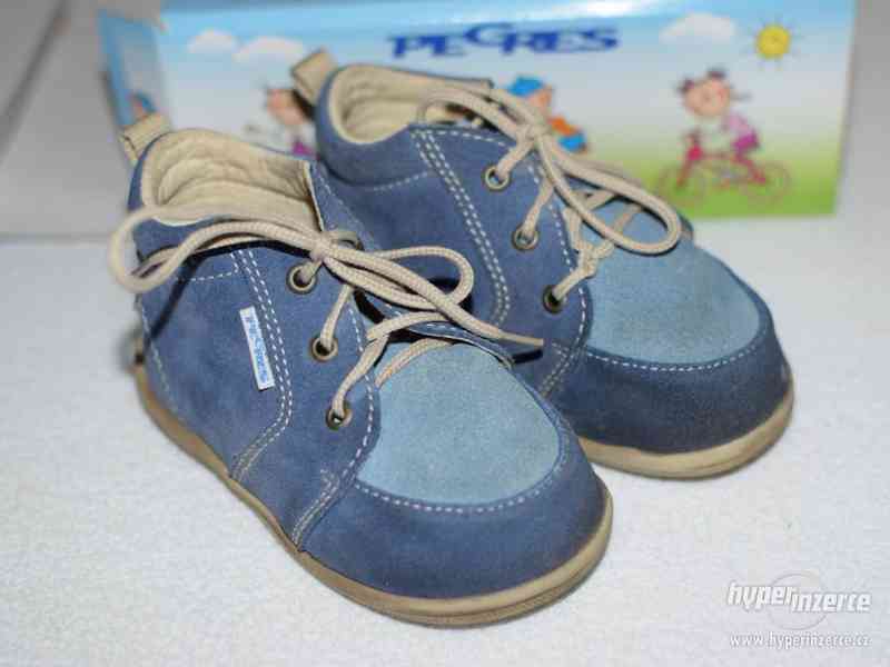 Pegres první boty modré (vel.menší 21) - foto 2
