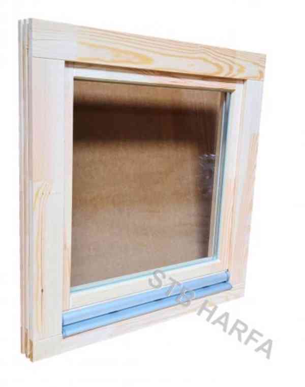 Dřevěné Euro okno 80x80  - foto 1