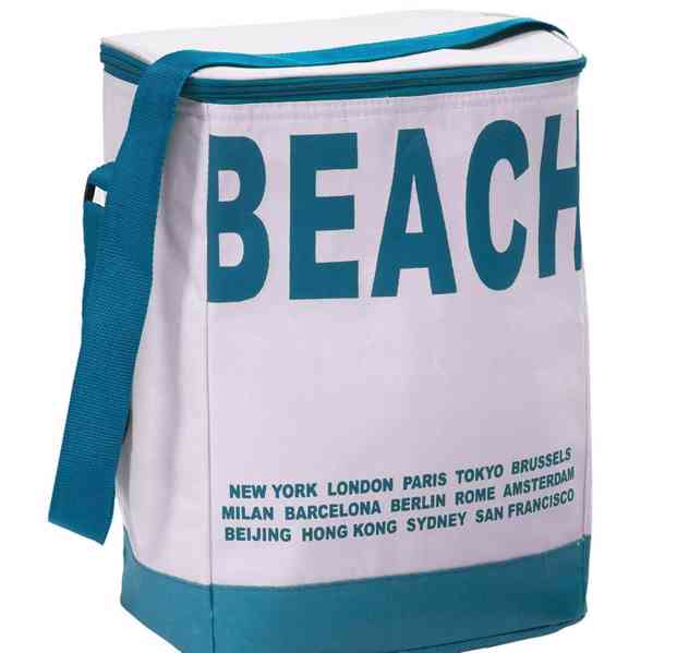 Chladící taška BEACH 20l | modro-béžová - foto 1