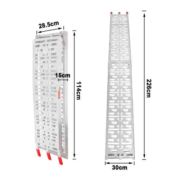 Nájezdová skládací rampa - 340 kg - foto 5