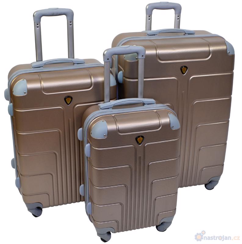 Cestovní kufry sada 3ks 012 + TSA zámek - výběr barev - foto 1