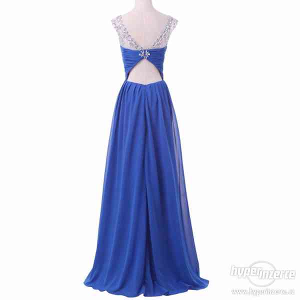 plesové šaty- královská modrá vel.38 - foto 2